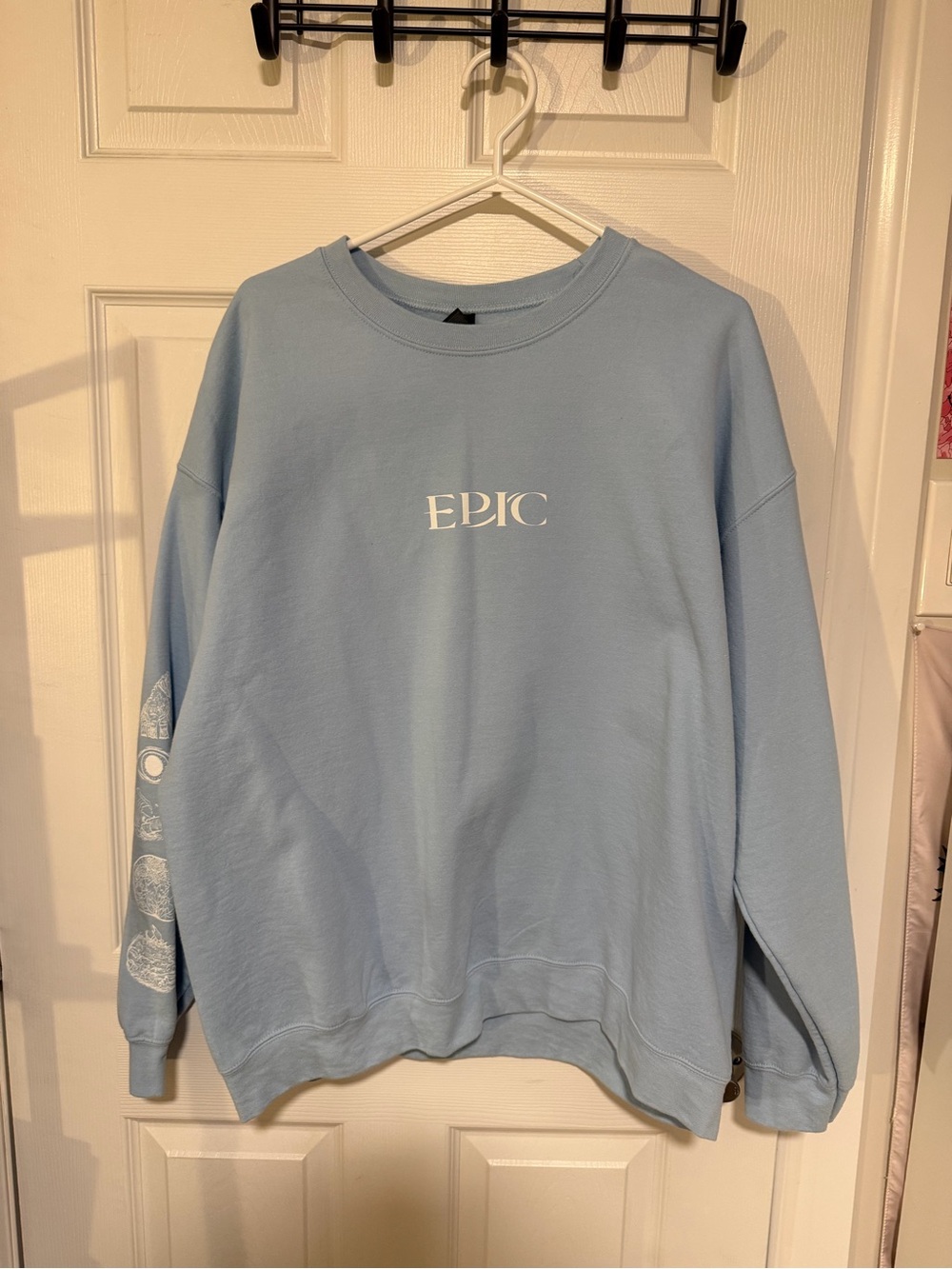 EPIC the musical Light Blue Crewneck Sweatshirt